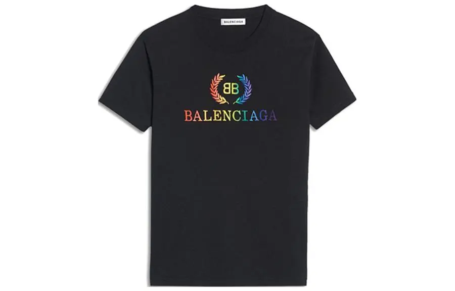Balenciaga T Shirt, Regular Fit Women's Black