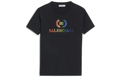 Balenciaga Regular T Shirt, Regular Fit Women's Black