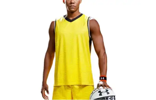 Under Armour Basketball Jersey Men's Yellow