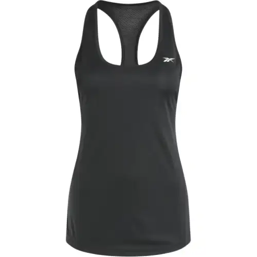Reebok Tank Tops Women's Black Crew Neck Moderate Racerback