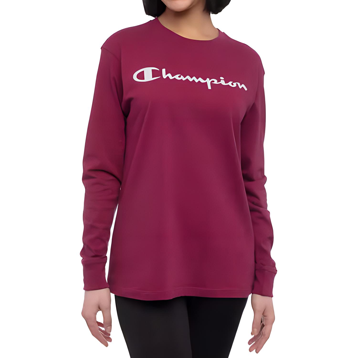 Женская футболка Champion (бордовая)