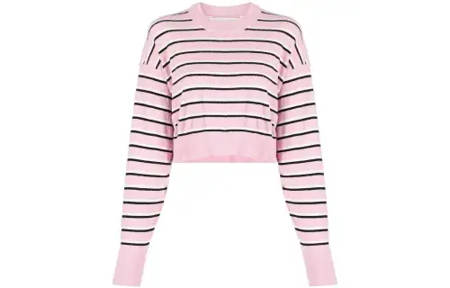 Palm Angels striped cropped jumper