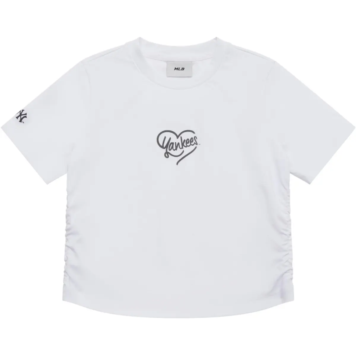 MLB Heart New York Yankees T Shirt Women's Ecru