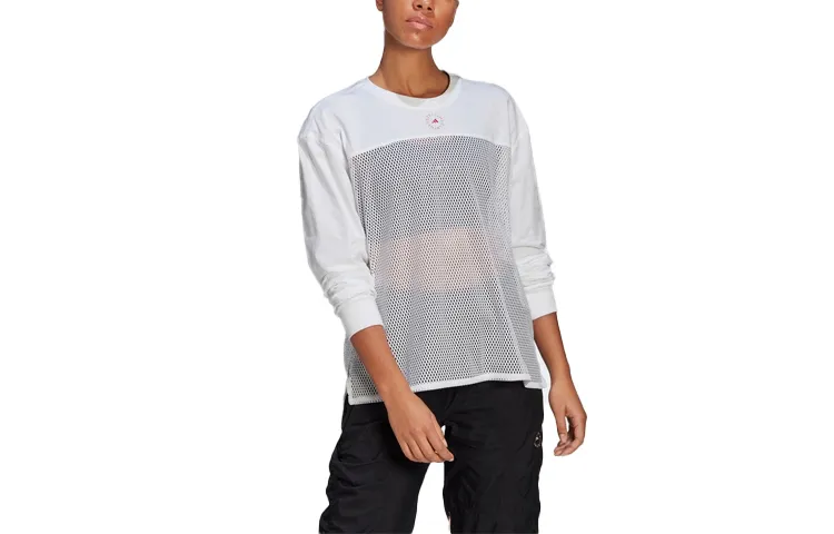 Adidas Drop Shoulder Sleeve T Shirt Women's White