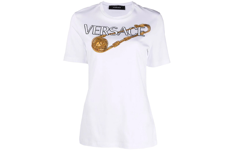 Женская футболка Versace (белая)