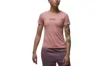 Jordan T Shirts Women's Pink Crew Neck Moderate Straight Fit
