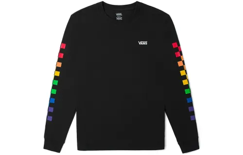 Vans T Shirts Women's Black Crew Neck Moderate Straight Fit