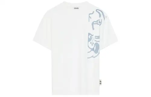 KENZO T Shirts Women's White Crew Neck Moderate Straight Fit