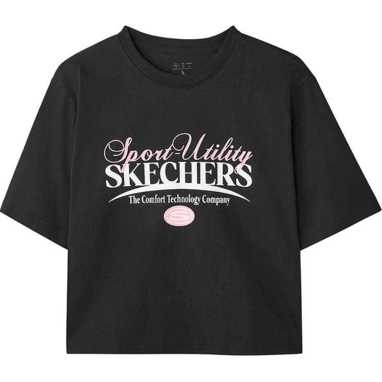 Женская футболка Skechers (графитовая)
