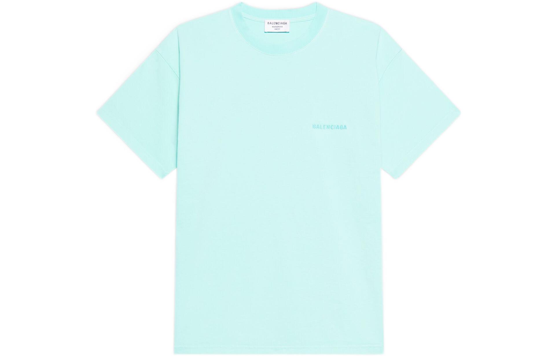 Женская футболка Balenciaga BB ICON Logo T (светло-зеленая)
