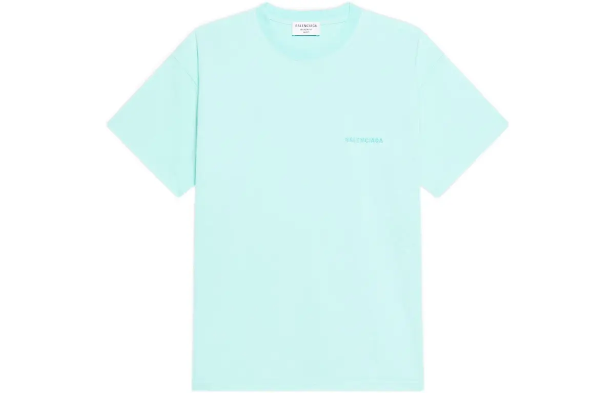 Balenciaga BB Icon T Shirt Women's Light Green Loose Fit