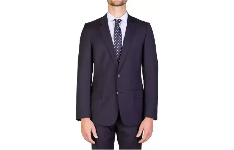 DIOR Business Suits Men's Marine Blue Suit Collar Moderate