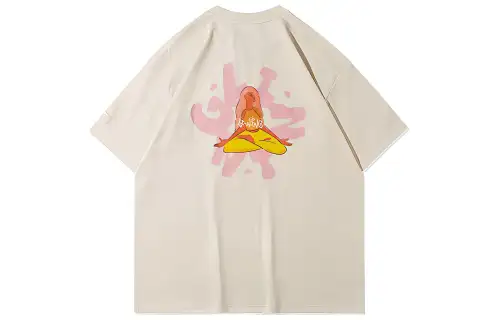 Li Ning T Shirts Women's Swan White Crew Neck Moderate Straight Fit