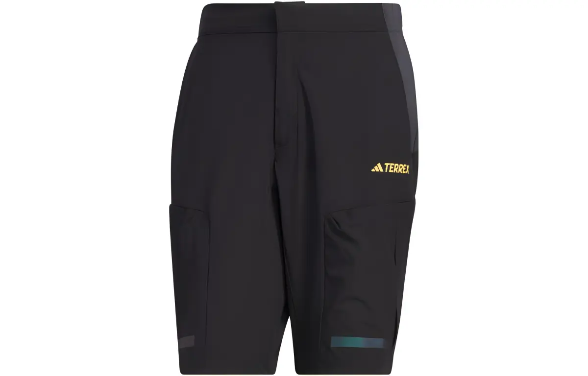 Adidas Sports Shorts Men's Black Moderate Straight Fit Pants