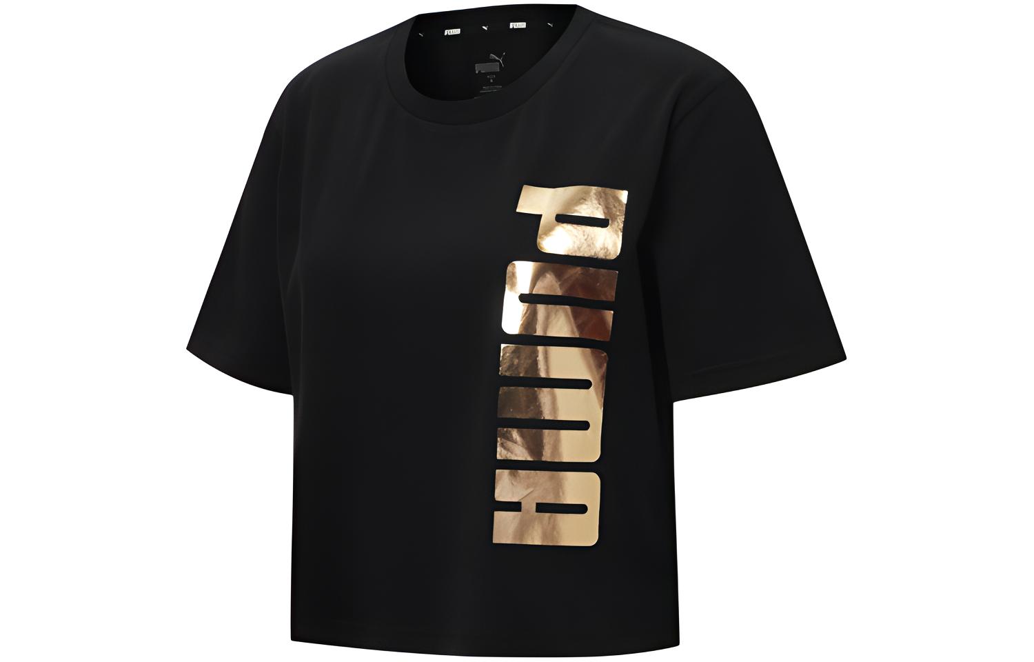 Женская футболка PUMA logo T (черная)