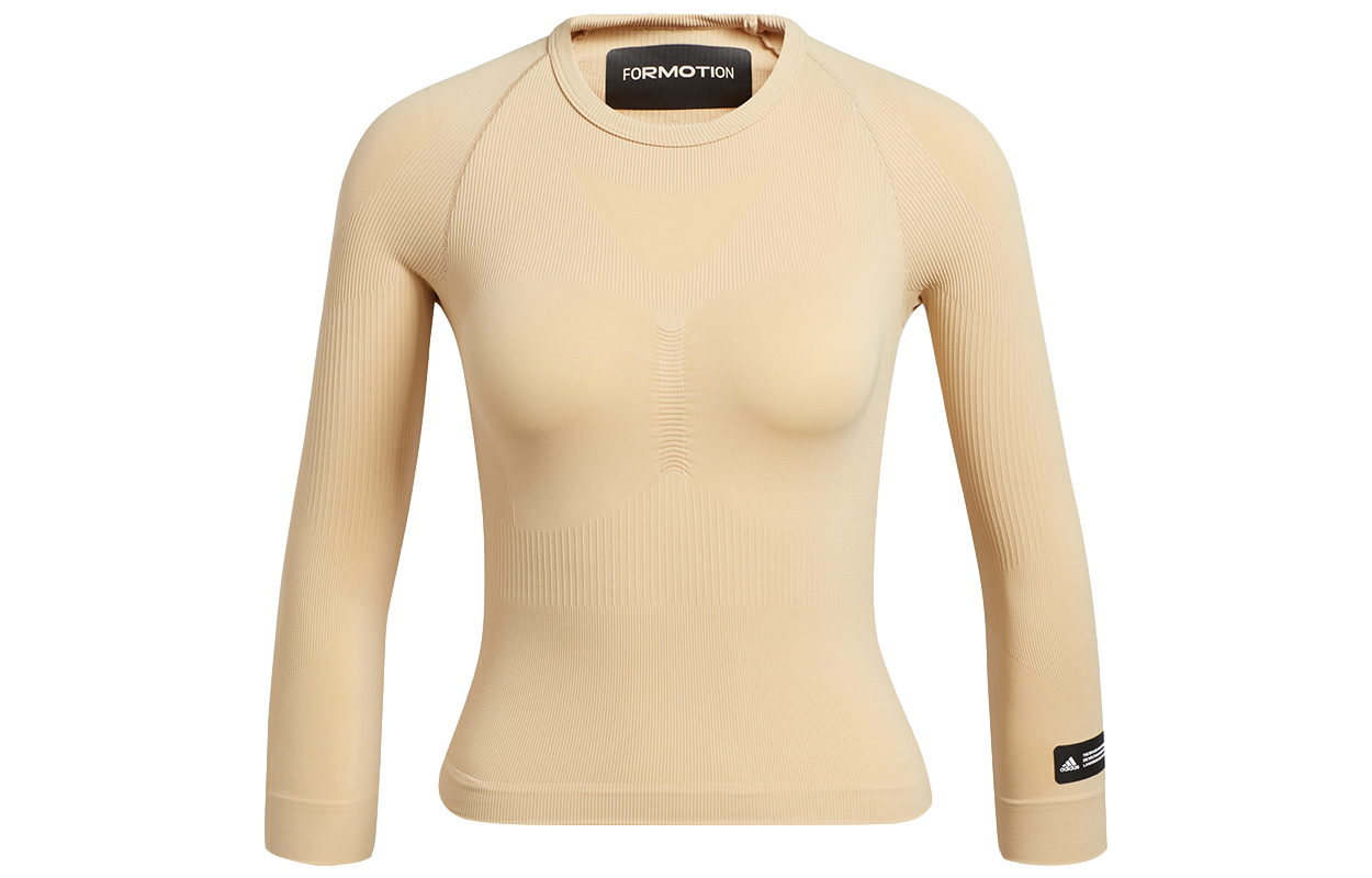 Женская футболка adidas Formotion Tee (бежевая) — фото 1