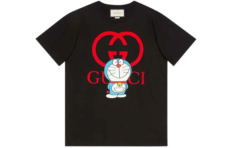GUCCI x Doraemon T Shirt Women's Black