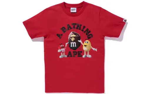 Bape X M&M's Women'ss College Tee White