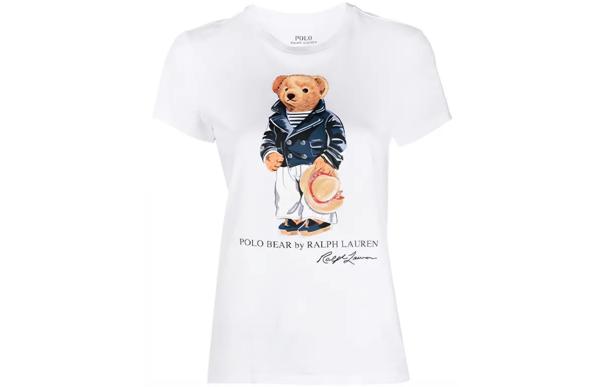 Polo Ralph Lauren Polo Bear Regular Sleeve T-Shirt Women's White