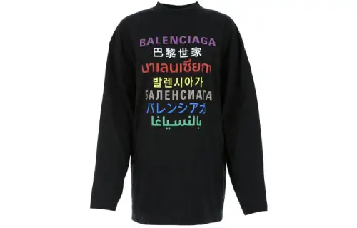Balenciaga logo-intarsia sweater