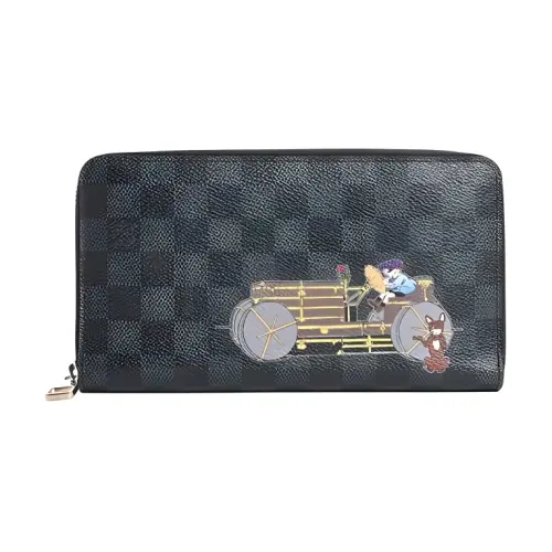LOUIS VUITTON Zippy Damier Graphite Wallet Regular Women's Graphite