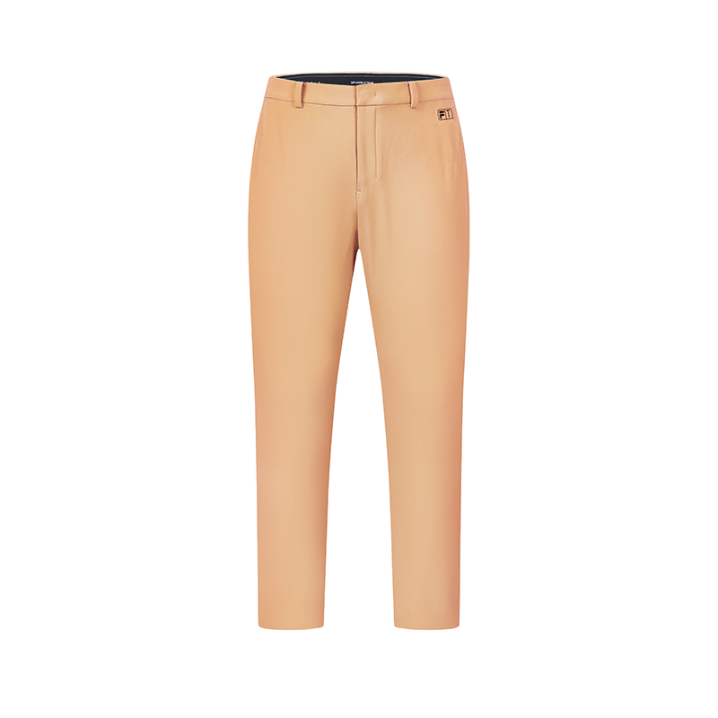 FILA Casual Pants Men's Dark Star Yellow Moderate Straight Fit Pants