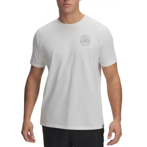 Under Armour ProjectRock Wire T Shirt Men's White Clay/Black