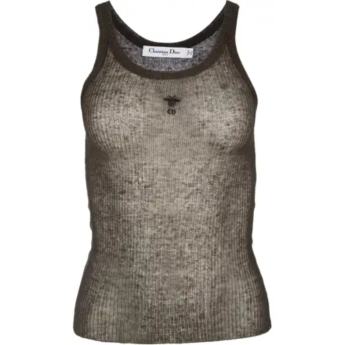 DIOR Tank Top Women's Olive Green