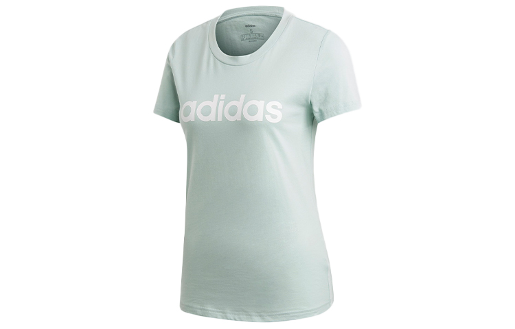 Женская футболка adidas (светло-зеленая) — фото 1