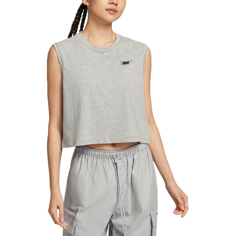 Женская футболка Nike Sportswear Club (темно-серая)
