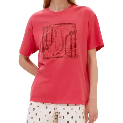 HERMES Regular T Shirt Women's Pink