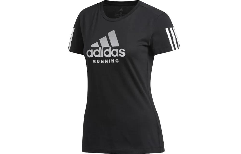 Adidas Set in Sleeve T Shirt Women's Black