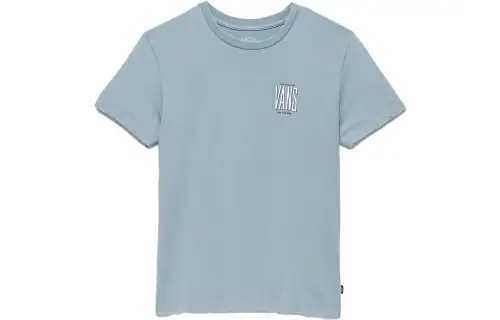 Vans TALL TYPE MOUNTAIN T Shirts Women's Blue Crew Neck Moderate Straight Fit