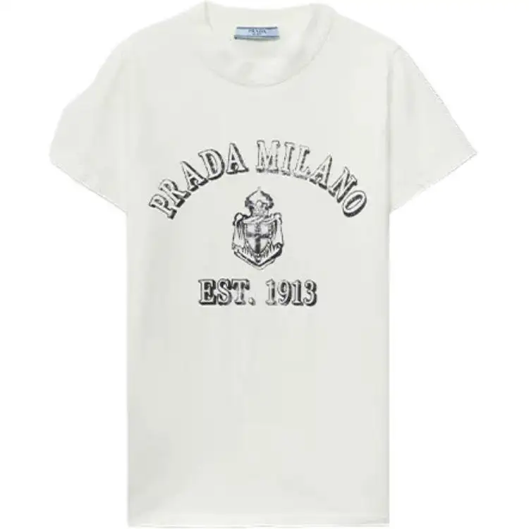 Prada Logo Printed Short Sleeved T-Shirt