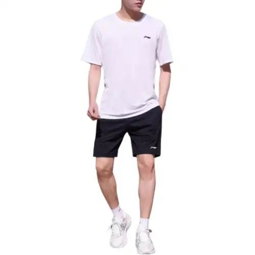 Li Ning Sports Life Collection Casual Sportswear Men's White Black