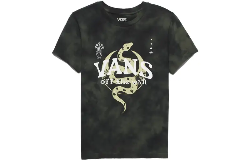 Vans T Shirts Women's Black Crew Neck Moderate Other
