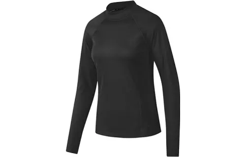 Skechers T Shirts Women's Carbon Black/0018 Crew Neck Moderate Straight Fit