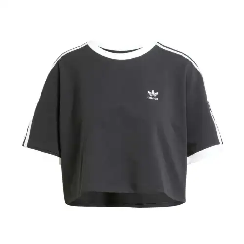 Adidas Originals Adicolor 3 Stripes Loose Crop Tee