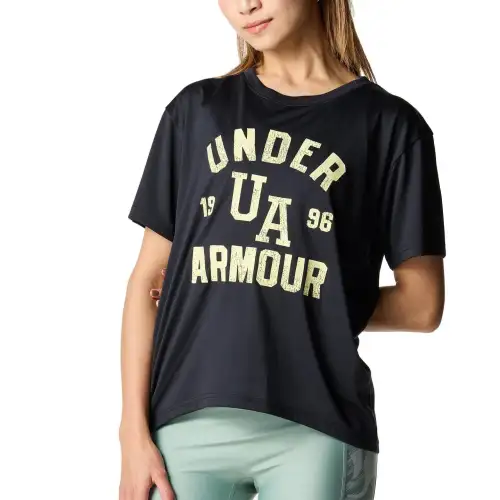 Under Armour Tech Drop Shoulder Sleeve T Shirt Women's Black