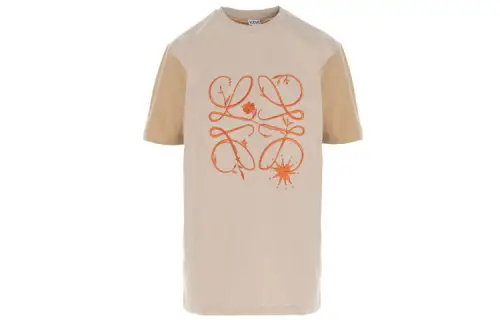 LOEWE T Shirts Women's Light Umber Crew Neck Moderate Other