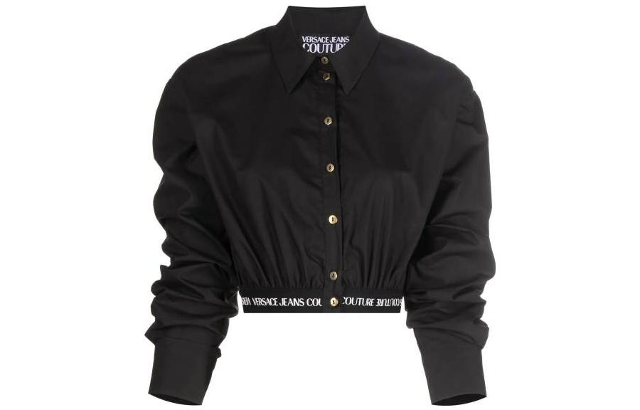 Женская лонгслив Versace VERSACE JEANS COUTURE FW22 Logo (черная)