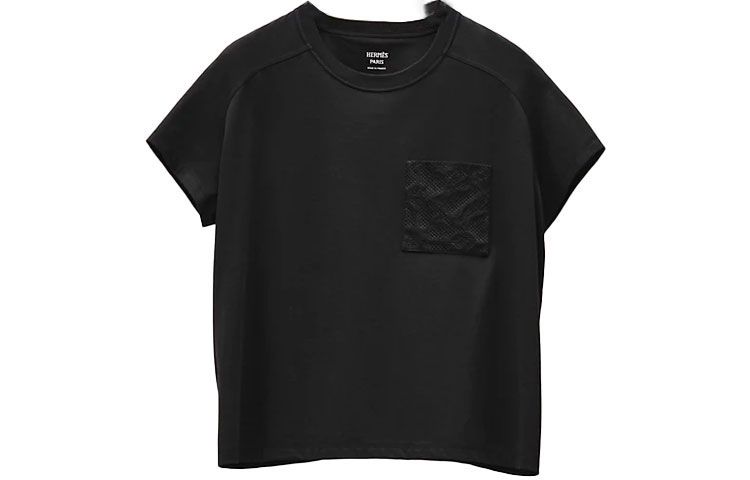 Женская футболка Hermes HERMES SS22 (черная)