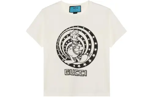 GUCCI Regular T Shirt Women's Beige Yellow