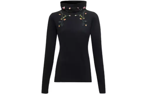 Burberry T Shirts Women's Black Turtleneck Moderate Other