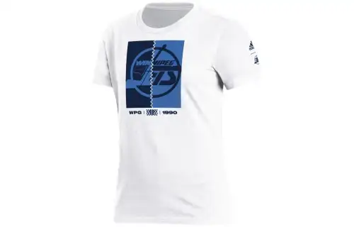 Adidas Originals T Shirts Women's White Crew Neck Moderate Straight Fit