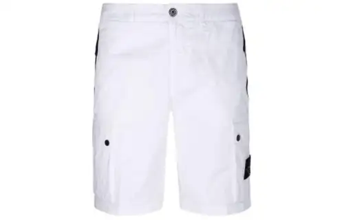 STONE ISLAND Compass Patch Knee Length Cargo Shorts