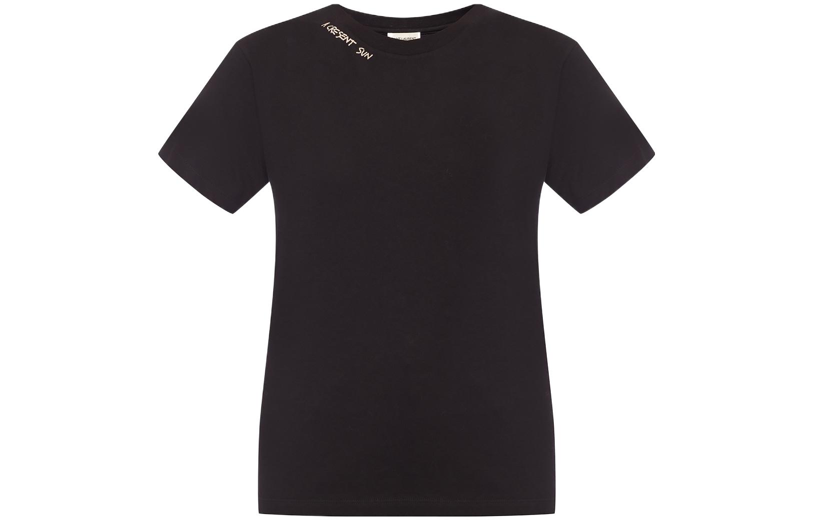 Женская футболка SAINT SAINT LAURENT (черная)