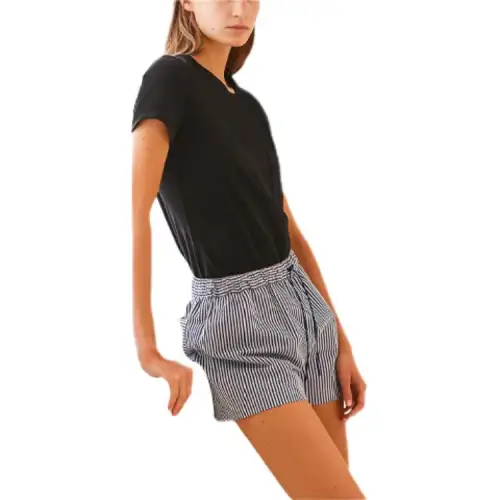HERMES T Shirts Women's Black Crew Neck Moderate