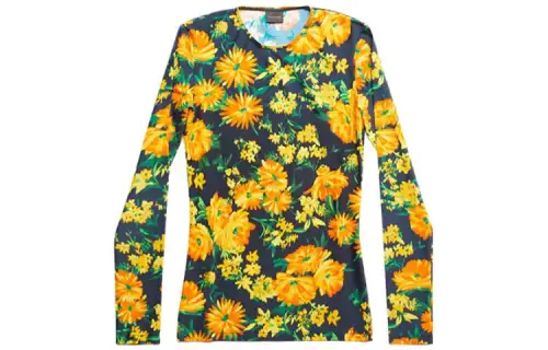 Balenciaga T Shirt Women's Yellow Regular Fit