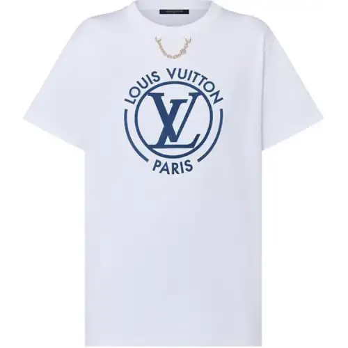 LOUIS VUITTON Flocked Lv T-Shirt